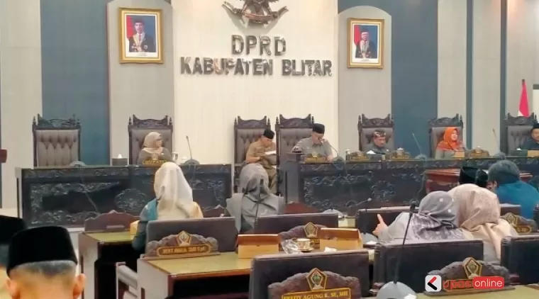 DPRD Kab Blitar gelar Rapat Paripurna Ranperda RPJMD 2025-2045.