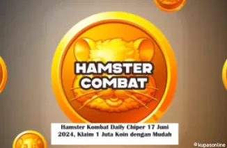 Hamster Kombat Daily Chiper 17 Juni 2024, Klaim 1 Juta Koin dengan Mudah . (Foto: Wotpack.ru)