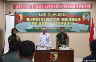 Sosialisasi P4GN Kodim 0808 Blitar bersama BNN Kab Blitar