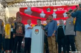 KPU Kab luncurkan tahapan pilbup dan launching maskot SiJatril