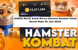 SUDAH RILIS! Sandi Morse Hamster Kombat Untuk Besok Rabu 26 Juni 2024!