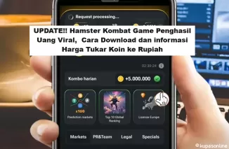 UPDATE!! Hamster Kombat Game Penghasil Uang Viral,  Cara Download dan Informasi Harga Tukar Koin ke Rupiah