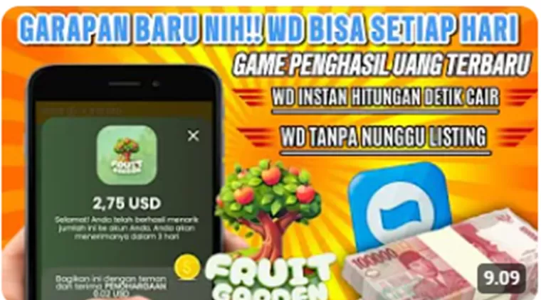 BARU! Hanya Rawat Pohon Bisa Hasilkan Cuan di Game Penghasil Uang Fruit Garden Yang Terbukti Membayar 100% (Foto: Yt Herz Id)