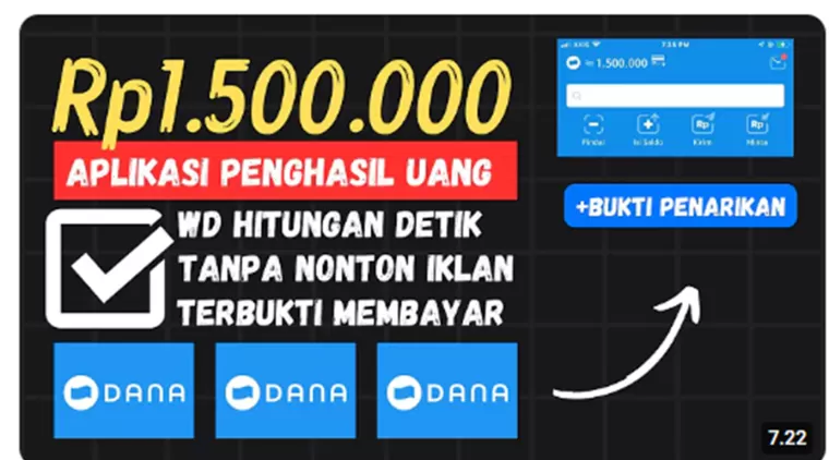 Berhasil Tarik 1,5 Juta Sehari! Coba Aplikasi Penghasil Uang Ini, Terbukti 100% Membayar! (Foto: Studio YV)