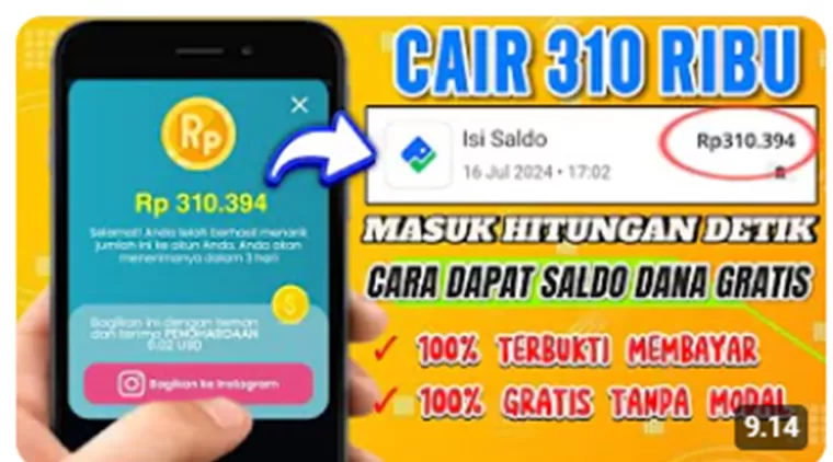 Cair Rp310 Ribu di Aplikasi Penghasil Uang Ini! Cuman Butuh Waktu 5 Menit! (Foto: Yt Herz Id)