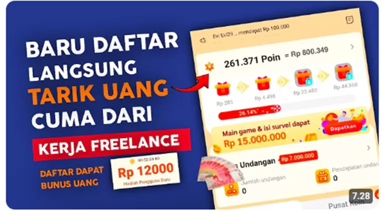 Cuman Kerja Inline Freelance Bisa Hasilkan Uang Rp500 Sehari di Aplikasi Penghasil Uang Go Daily