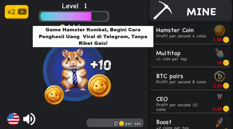 Game Hamster Kombat, Begini Cara Penghasil Uang  Viral di Telegram, Tanpa Ribet Gais! (Foto: Kumparan)