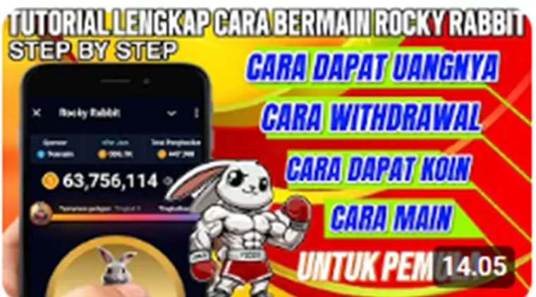 Tutorial Lengkap Cara Bermain Game Penghasil Uang Rocky Rabbit, Juga Ada Cara Meningkatkan Keuntungan dengan Mudah! (Foto: YT Herz Id)