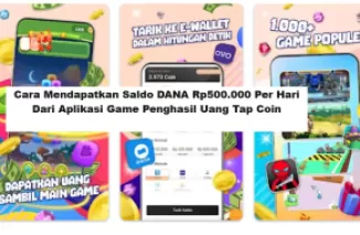 Cara Mendapatkan Saldo DANA Rp500.000 Per Hari  Dari Aplikasi Game Penghasil Uang Tap Coin