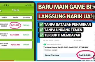 GACOR! Baru Login Langsung Dapatkan Binus Saldo DANA Rp93 Ribu di Game Penghasil Uang Money Tile!