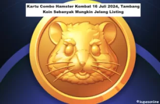 Kartu Combo Hamster Kombat 16 Juli 2024, Tambang Koin Sebanyak Mungkin Jelang Listing (Foto: Jabar Expres)