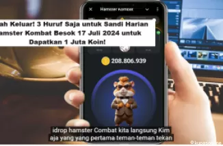 Sudah Keluar! 3 Huruf Saja untuk Sandi Harian Hamster Kombat Besok 17 Juli 2024 untuk Dapatkan 1 Juta Koin! (Foto: YT Herz Id)