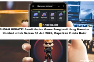 SUDAH UPDATE! Sandi Harian Game Penghasil Uang Hamster Kombat untuk Selasa 30 Juli 2024, Dapatkan 2 Juta Koin!