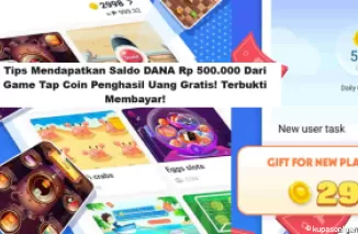 Tips Mendapatkan Saldo DANA Rp 500.000 Dari  Game Tap Coin Penghasil Uang Gratis! Terbukti Membayar! (Foto: Harapan Rakyat)