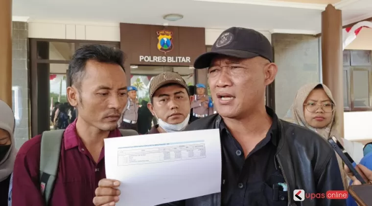 M Trijanto bersama Perwakilan Mahasiswa datangi Polres Blitar untuk audiensi.