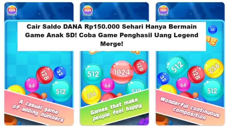 Cair Saldo DANA Rp150.000 Sehari Hanya Bermain Game Anak SD! Coba Game Penghasil Uang Legend Merge!