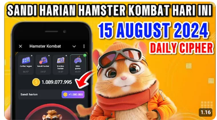 Dapatkan Koin Melimpah! Sandi Harian dan Kode Morse Hamster Kombat 15 Agustus 2024