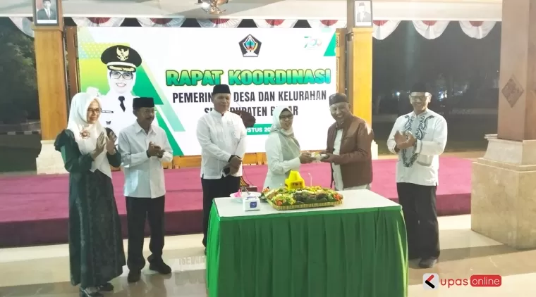 Bupati Blitar hadir di acra Rakor Desa/Kelurahan se-Kab Blitar