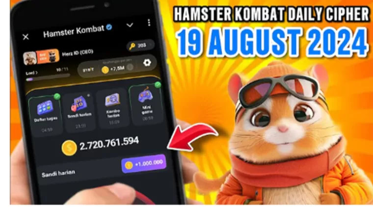 Keluar! Sandi Harian dan Kode Hamster Kombat Tanggal 19 Agustus 2024!