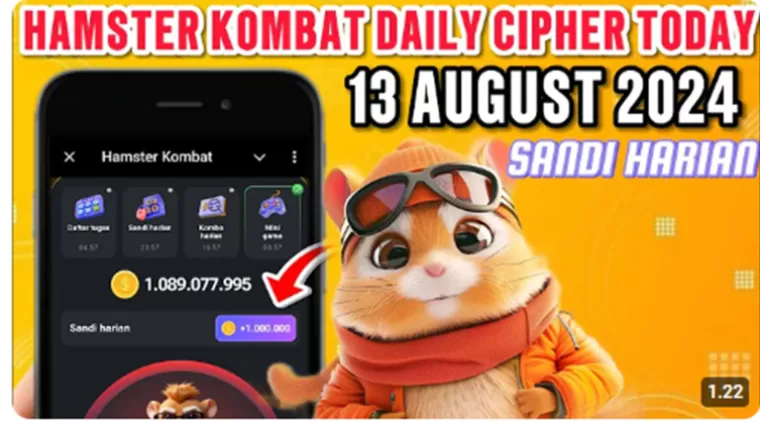 Terbaru! Sandi Harian Dan Kode Morse Hamster Kombat Daily Cipher Today 13 Agustus 2024!