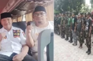 Ketua PC Ansor Kab Blitar berangkat bersama Banser dalam Apel Kesetiaan