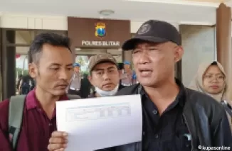 M Trijanto bersama Perwakilan Mahasiswa datangi Polres Blitar untuk audiensi.