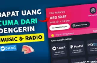 Cara Mendapatkan Uang Hingga 50 Dollar Hanya Mendengarkan Radio! di Aplikasi Penghasil Uang Givvy Radios! (Foto: YT Gandi Jr)