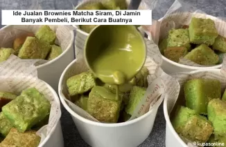 Ide Bisnis Terbaru! Jualan Brownies Matcha Siram, Dijamin Banyak Pembeli, Berikut Cara Buatnya