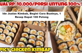 Ide Jualan Kimbab, Begini Cara Buatnya, 1 Resep Dapat 100 Potong