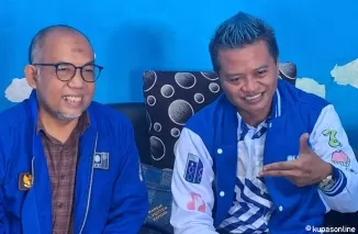 Kami Beky (kanan) yang disinyalir kuat akan diusung PAN pada Pilbup Blitar 2024