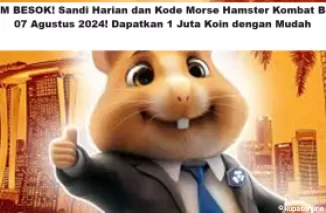 KLAIM BESOK! Sandi Harian dan Kode Morse Hamster Kombat Besok 07 Agustus 2024! Dapatkan 1 Juta Koin dengan Mudah