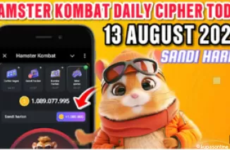 Terbaru! Sandi Harian Dan Kode Morse Hamster Kombat Daily Cipher Today 13 Agustus 2024!