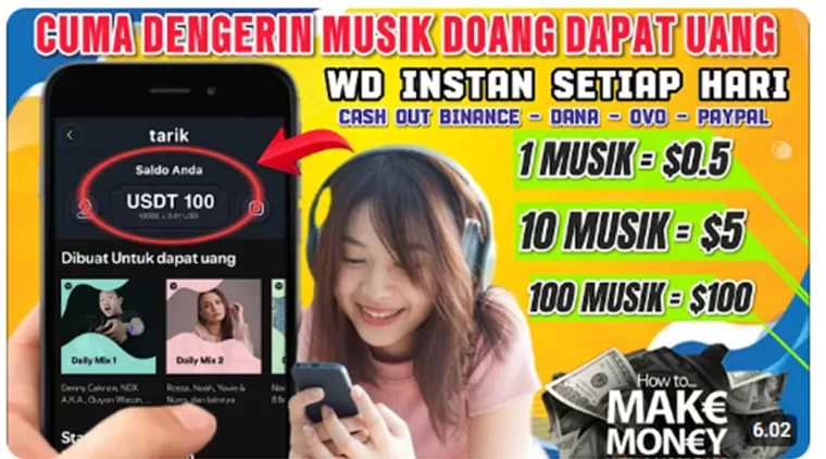 Hanya Dengarkan Musik Bisa Hasilkan Cuan Hingga Ratusan Ribu Setiap Hari di Aplikasi Penghasil Uang di Givvy Radions