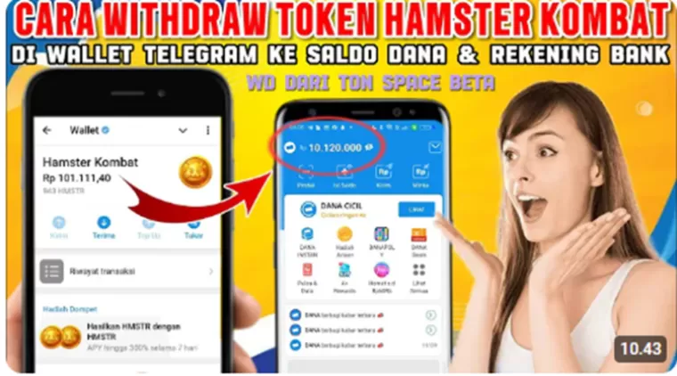 Hari Ini Pencairan Token Game Penghasil Uang Hamster Kombat! Berikut Caranya Withdraw ke Saldo DANA