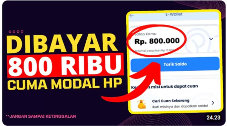 Menghasilkan Rp800.000 Setiap 3 Hari dengan Aplikasi Ini, Modal HP Saja, Tanpa Skill Khusus!