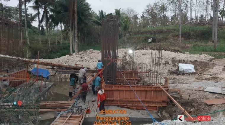 Proses Pembangunan Jembatan Kaligambang