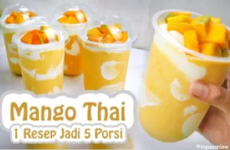 Cuan Mengalir dengan Jualan Mango Thai, Minuman Sejuk di Musim Mangga