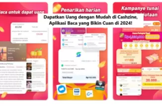 Dapatkan Uang dengan Mudah di Cashzine, Aplikasi Baca yang Bikin Cuan di 2024!