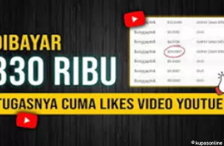 Hanya dengan Like Vidio di Youtube dengan Website Penghasil Uang Ini Bisa Hasilkan Cuan 20 Dolar Sehari!