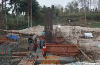 Proses Pembangunan Jembatan Kaligambang