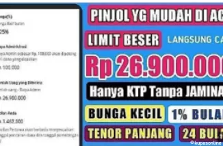 Pinjaman Online Mudah, Limit Besar, Tanpa BI Cheking, Cair Langsung Dalam 5 Menit