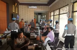 Kegiatan Gaktibplin dilaksanakan Subbidprovos Bidpropam Polda Jawa Timur di Polres Blitar