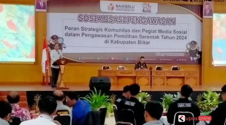 Sosialisasi Bawaslu Kab Blitar bersama pegiat Media sosial