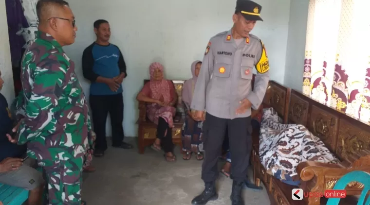 Suasana di TKP petani mendadak tewas diduga serangan jantung