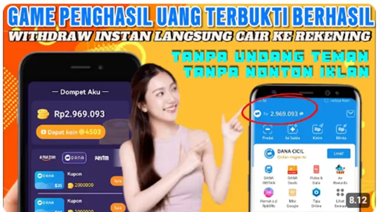 Game Penghasil Uang Terbukti Membayar! Withdraw Cepat Langsung Ke Rekening!