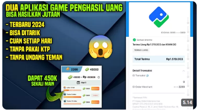 Mainkan Dua Game Ini dan Siapkan Dompet Kamu! Dapatkan Uang hingga Rp5 Juta!