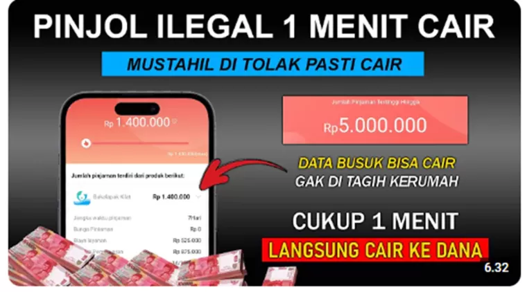 Pinjol Ilegal 1 Menit Langsung Cair! Tidak Ada DC Dan Langsung Cair ke DANA!