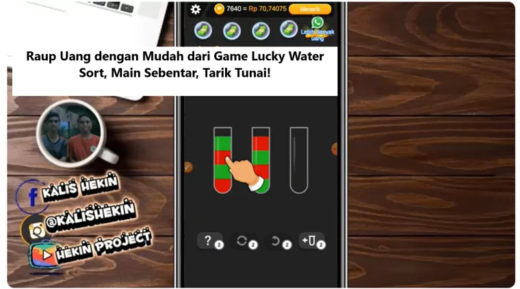 Raup Uang dengan Mudah dari Game Lucky Water Sort, Main Sebentar, Tarik Tunai!