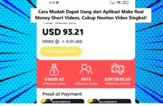 Cara Mudah Dapat Uang dari Aplikasi Make Real Money Short Videos, Cukup Nonton Video Singkat!