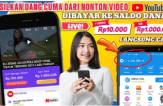 Hanya dengan Menonton Video, Saldo Dana dan OVO Bisa Langsung Terisi! Coba Aplikasi Penghasil Uang Ini!